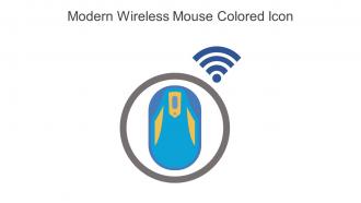 Modern Wireless Mouse Colored Icon In Powerpoint Pptx Png And Editable Eps Format