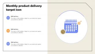 Monthly Product Delivery Target Icon