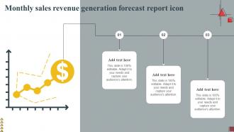 Monthly Sales Revenue Generation Forecast Report Icon