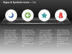 Moon single arrow star symbol ppt icons graphics