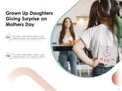 Mothers Day Surprise Present Hugging Envelope Together