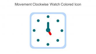 Movement Clockwise Watch Colored Icon In Powerpoint Pptx Png And Editable Eps Format