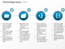 Movie recording icons technology ppt icons graphics