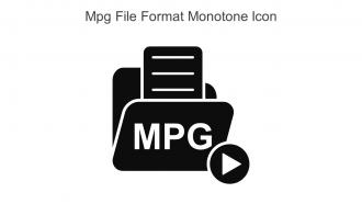 Mpg File Format Monotone Icon In Powerpoint Pptx Png And Editable Eps Format