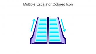Multiple Escalator Colored Icon In Powerpoint Pptx Png And Editable Eps Format