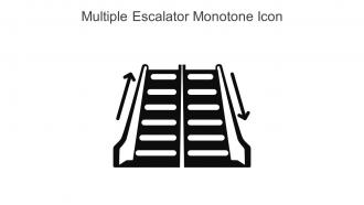 Multiple Escalator Monotone Icon In Powerpoint Pptx Png And Editable Eps Format