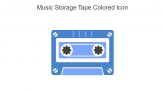 Music Storage Tape Colored Icon In Powerpoint Pptx Png And Editable Eps Format