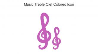 Music Treble Clef Colored Icon In Powerpoint Pptx Png And Editable Eps Format