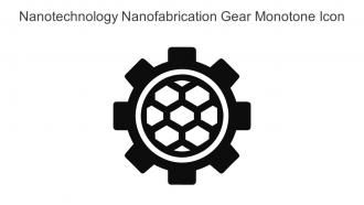 Nanotechnology Nanofabrication Gear Monotone Icon In Powerpoint Pptx Png And Editable Eps Format