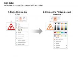 Narrow road speed breaker barrier ahead gap in median iso icons for powerpoint
