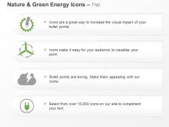 Natural energy production electrial plug ppt icons graphics