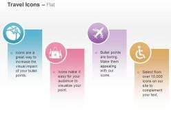 Navigation bag aeroplane handicapped ppt icons graphics