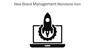 New Brand Management Monotone Icon In Powerpoint Pptx Png And Editable Eps Format