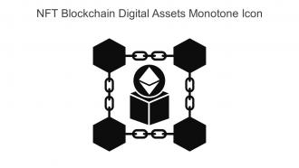 NFT Blockchain Digital Assets Monotone Icon In Powerpoint Pptx Png And Editable Eps Format
