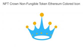 NFT Crown Non Fungible Token Ethereum Colored Icon In Powerpoint Pptx Png And Editable Eps Format
