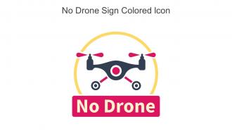 No Drone Sign Colored Icon In Powerpoint Pptx Png And Editable Eps Format