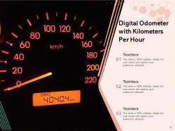 Odometer Kilometers Speedometer Distance Indicators