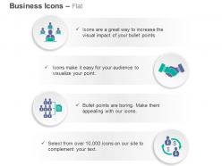 Office desk deal workflow financial group ppt icons graphics