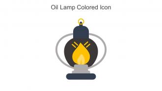 Oil Lamp Colored Icon In Powerpoint Pptx Png And Editable Eps Format
