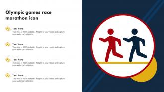 Olympic Games Race Marathon Icon