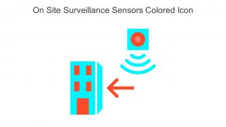 On Site Surveillance Sensors Colored Icon In Powerpoint Pptx Png And Editable Eps Format
