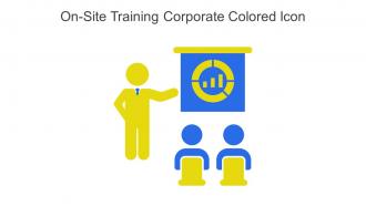 On Site Training Corporate Colored Icon In Powerpoint Pptx Png And Editable Eps Format