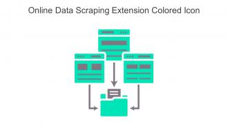 Online Data Scraping Extension Colored Icon In Powerpoint Pptx Png And Editable Eps Format