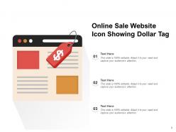 Online Sales Icon Marketing Computer Percentage Dollar Website