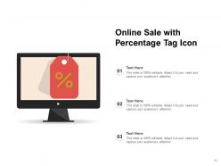 Online Sales Icon Marketing Computer Percentage Dollar Website