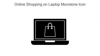 Online Shopping On Laptop Monotone Icon In Powerpoint Pptx Png And Editable Eps Format