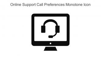 Online Support Call Preferences Monotone Icon In Powerpoint Pptx Png And Editable Eps Format