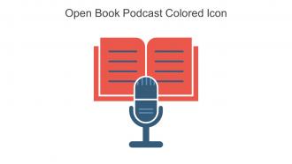 Open Book Podcast Colored Icon In Powerpoint Pptx Png And Editable Eps Format
