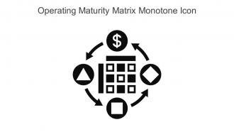 Operating Maturity Matrix Monotone Icon In Powerpoint Pptx Png And Editable Eps Format