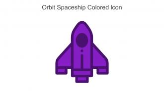 Orbit Spaceship Colored Icon In Powerpoint Pptx Png And Editable Eps Format