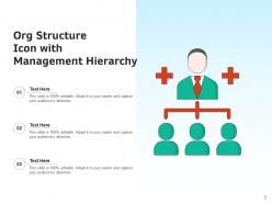 Org Structure Icon Employees Management Hierarchy Decision Representing Circle