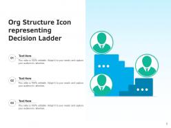 Org Structure Icon Employees Management Hierarchy Decision Representing Circle