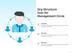 Org Structure Icon Employees Management Hierarchy Decision Representing Circle