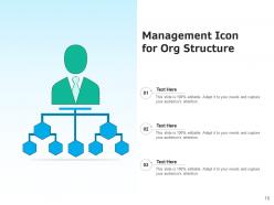 Org Structure Icon Employees Management Hierarchy Decision Representing Circle