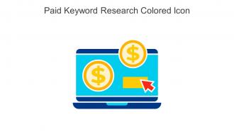 Paid Keyword Research Colored Icon In Powerpoint Pptx Png And Editable Eps Format