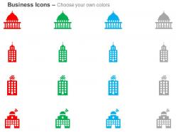 Parliament apartment security building police headquarter ppt icons graphics