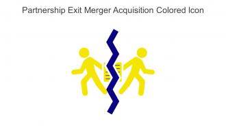 Partnership Exit Merger Acquisition Colored Icon In Powerpoint Pptx Png And Editable Eps Format