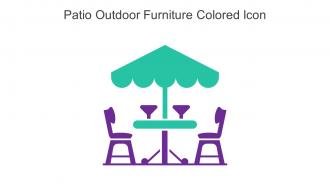 Patio Outdoor Furniture Colored Icon In Powerpoint Pptx Png And Editable Eps Format