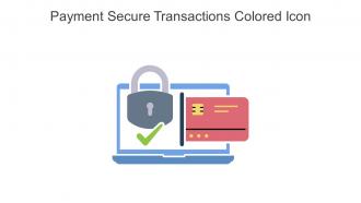 Payment Secure Transactions Colored Icon In Powerpoint Pptx Png And Editable Eps Format