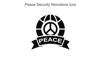 Peace Security Monotone Icon In Powerpoint Pptx Png And Editable Eps Format