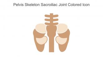 Pelvis Skeleton Sacroiliac Joint Colored Icon In Powerpoint Pptx Png And Editable Eps Format
