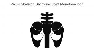 Pelvis Skeleton Sacroiliac Joint Monotone Icon In Powerpoint Pptx Png And Editable Eps Format
