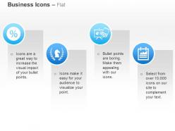 Percentage laurel mobile app mobile report ppt icons graphics