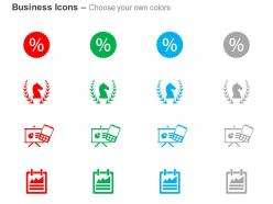 Percentage laurel mobile app mobile report ppt icons graphics