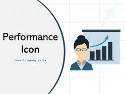 Performance Icon Business Financial Productivity Gear Improvement Successful