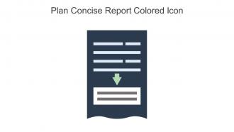 Plan Concise Report Colored Icon In Powerpoint Pptx Png And Editable Eps Format